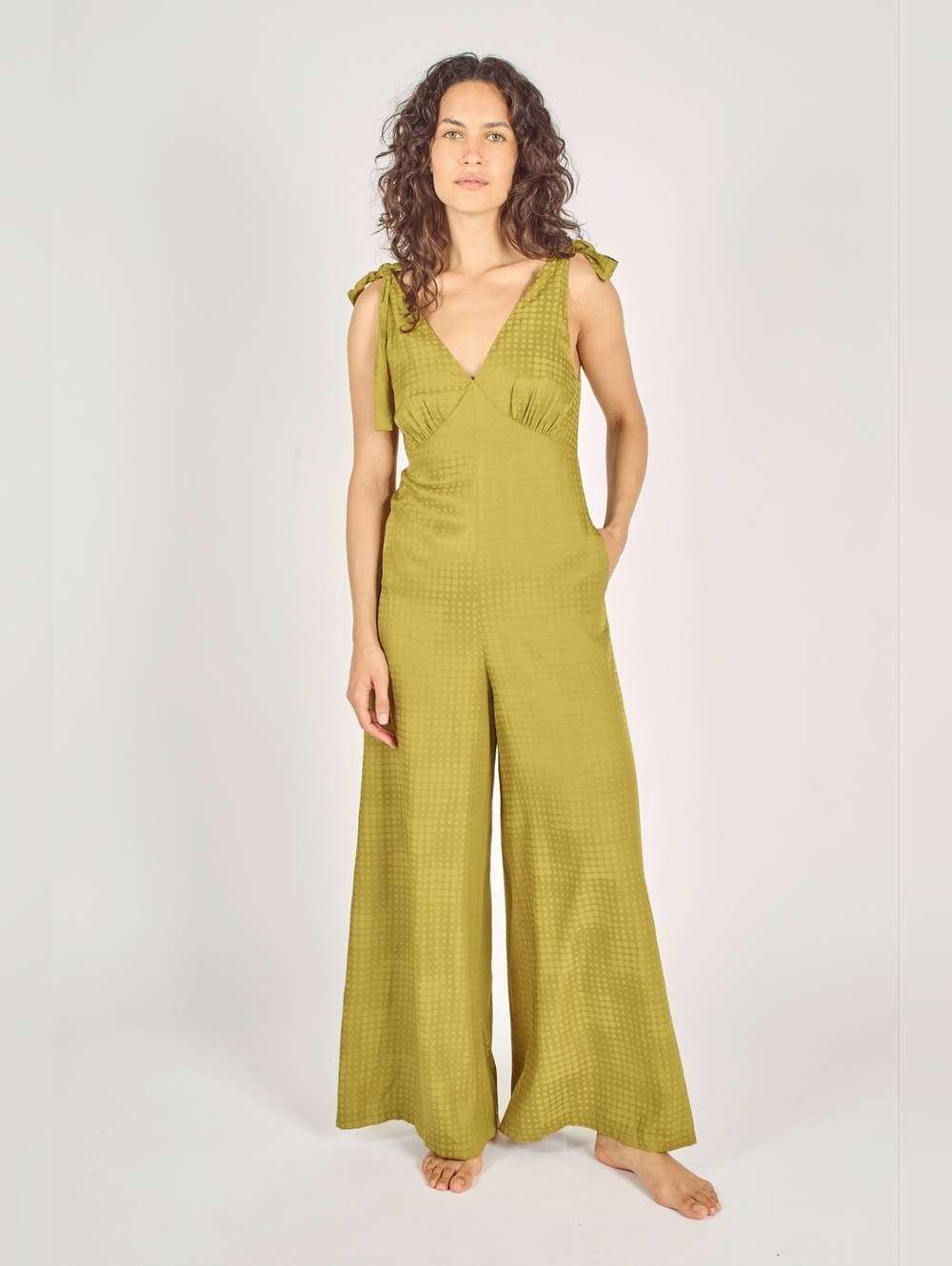 Tie Shoulder Jumpsuit